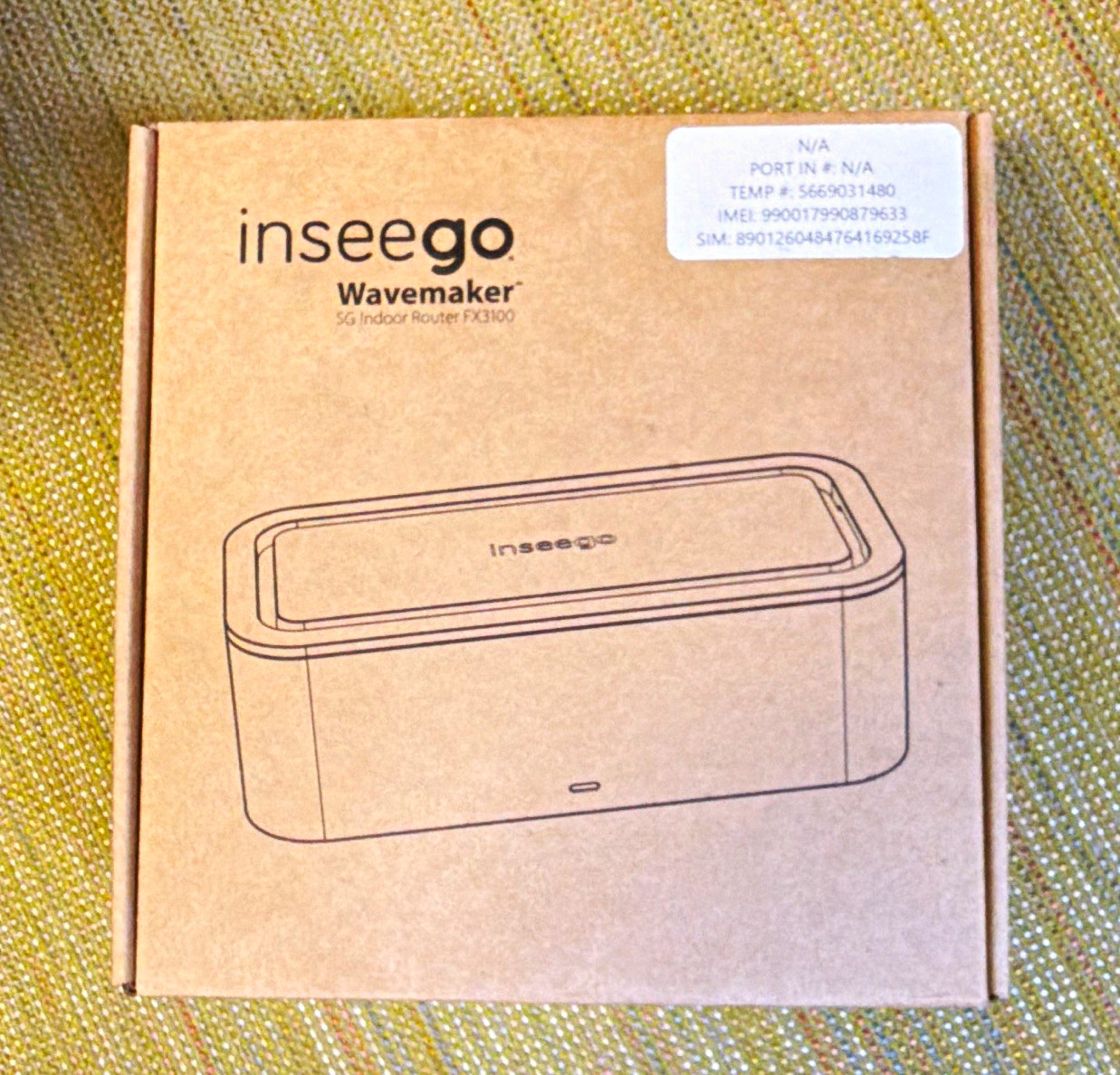 Inseego Wavemaker FX3100 5G Unlocked Indoor Wireless Router, Brown