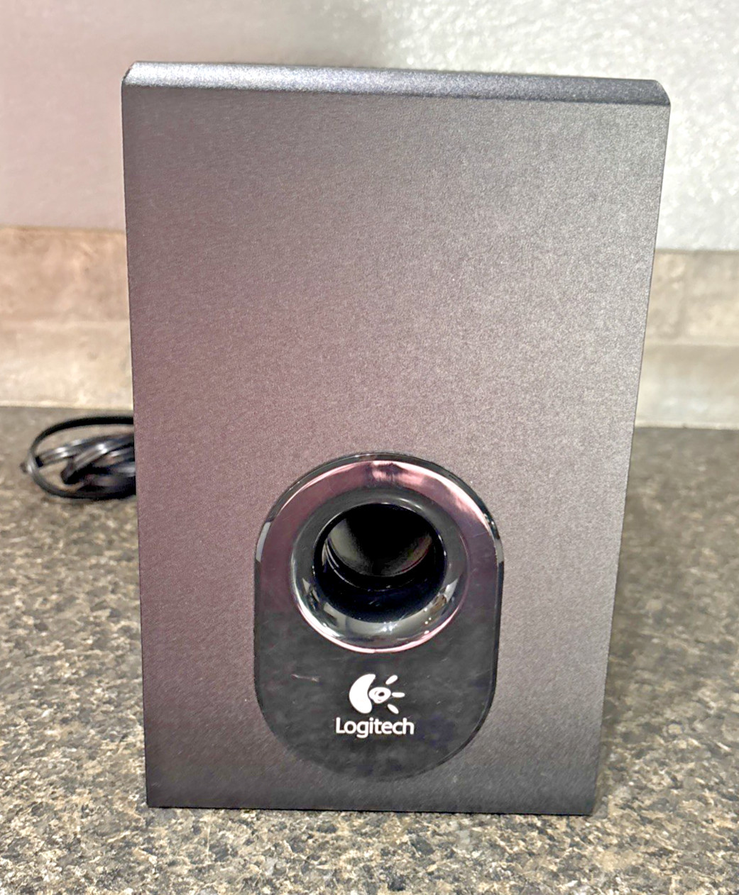 Logitech X-230 S0123A Subwoofer - Black with Power Cord - No Speakers - WORKING