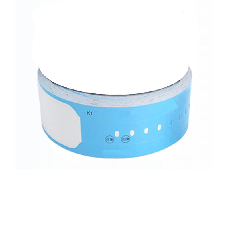 100PCS Blue wristband Thermal printing paper fits for Brother TD-2020 TD-2130N