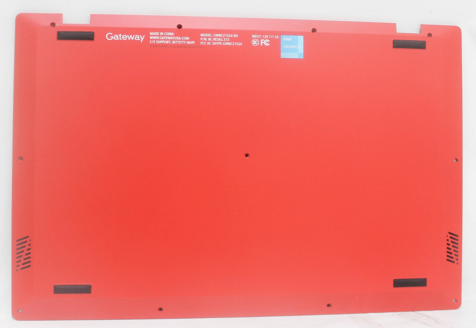 GWNC21524-RD-BASE Gateway Bottom Base Cover Red Gwnc21524-Rd "GRADE A"