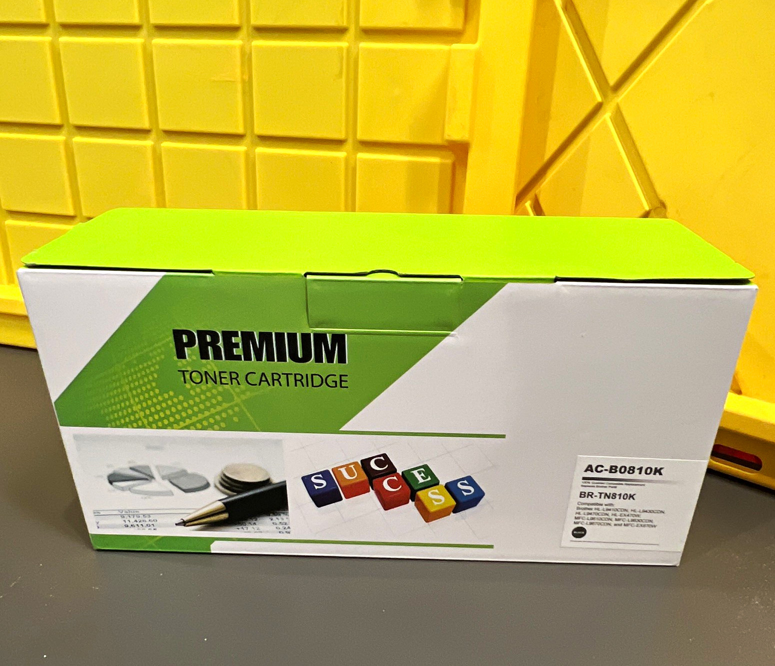 Premium Compatible Black Toner Cartridge for Brother TN-810BK AC-B0810K Laser