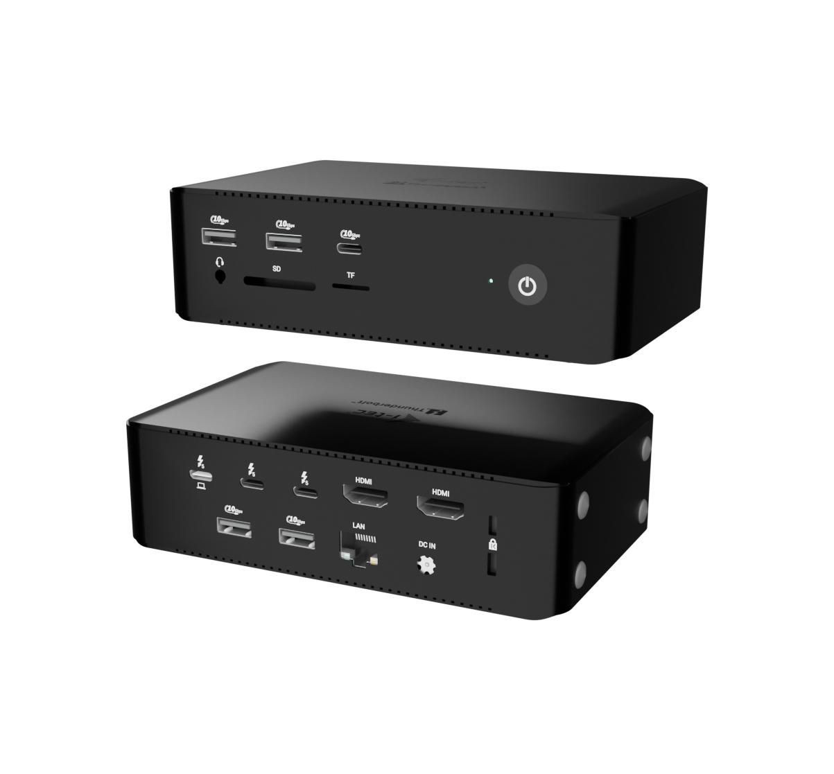 i-tec W129163185 TB5QUATTRODOCKPD Thunderbolt5 Quattro Display Docking Stat ~E~