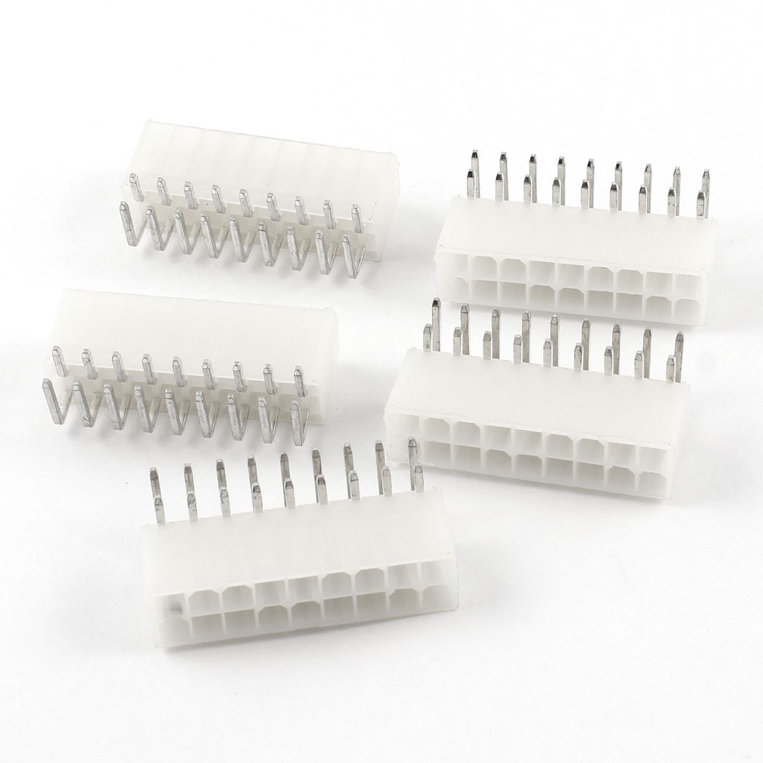 5 Pcs Beige 18 Pin Terminal Power Supply PCB ATX Connector