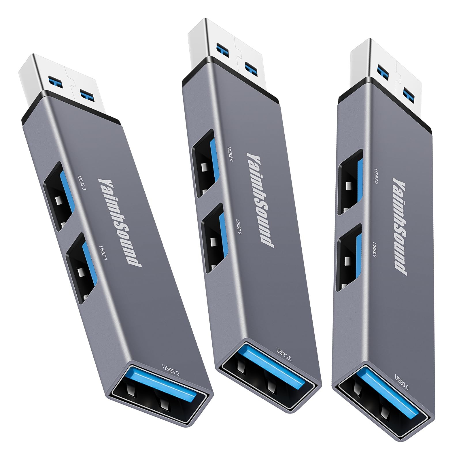 3-Port USB Hub, Small USB Hub, Mini USB Hub, 2 Port USB Splitter
