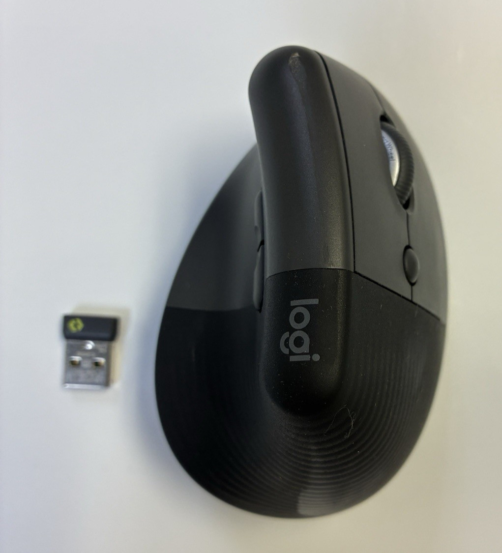 Logitech MX Vertical Wireless Mouse Ergonomic Design - Graphite