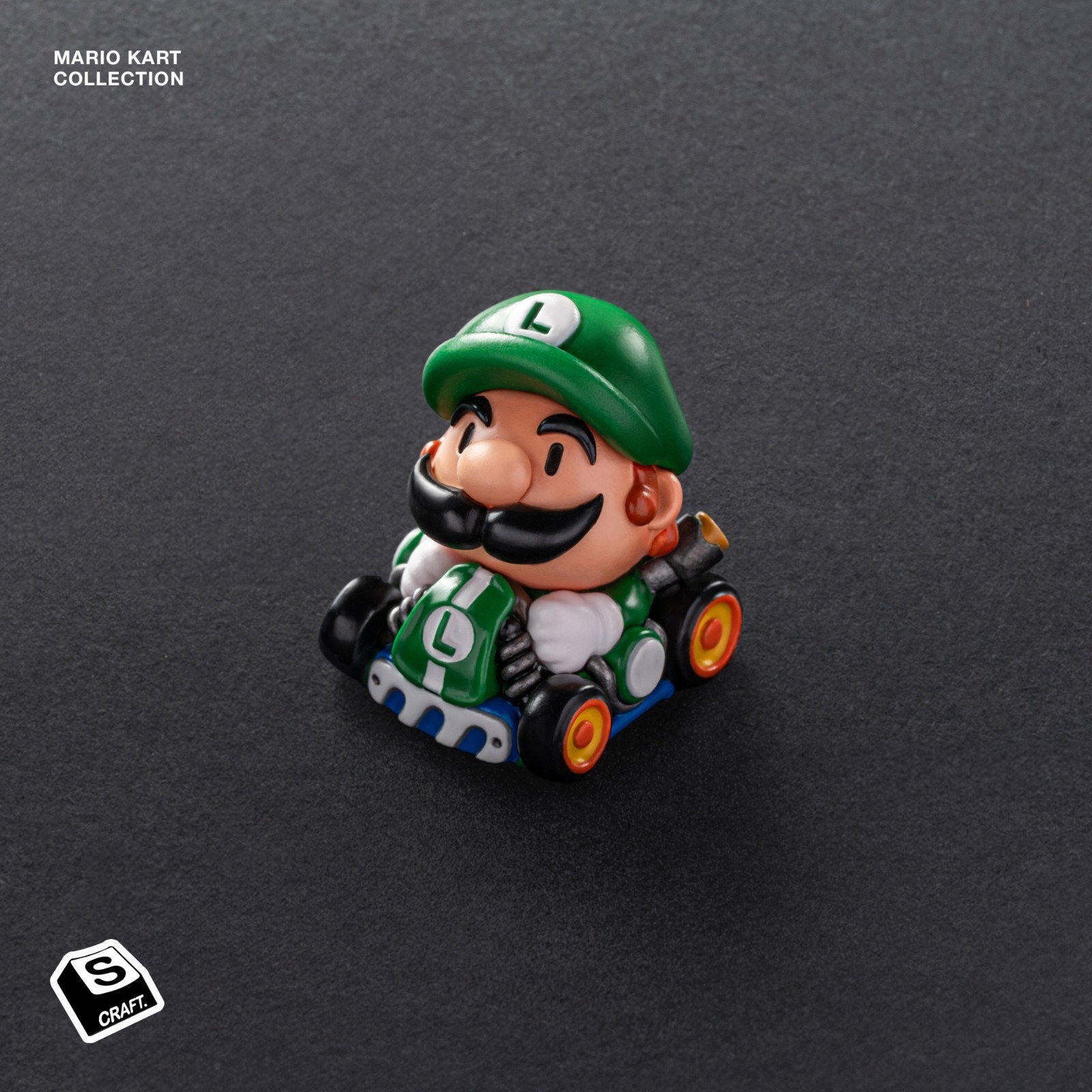 S-Craft Mario Kart Artisan Keycap Luigi Hand-Painted Cherry MX
