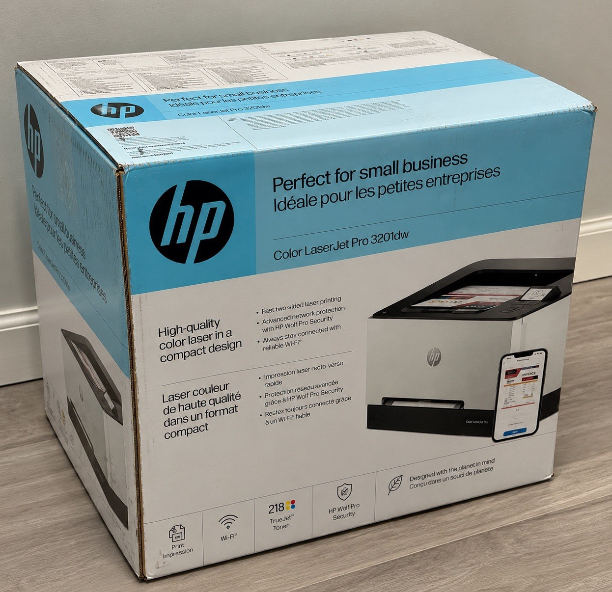 HP Color LaserJet Pro 3201dw Color Laser Printer Wireless Duplex 25ppm