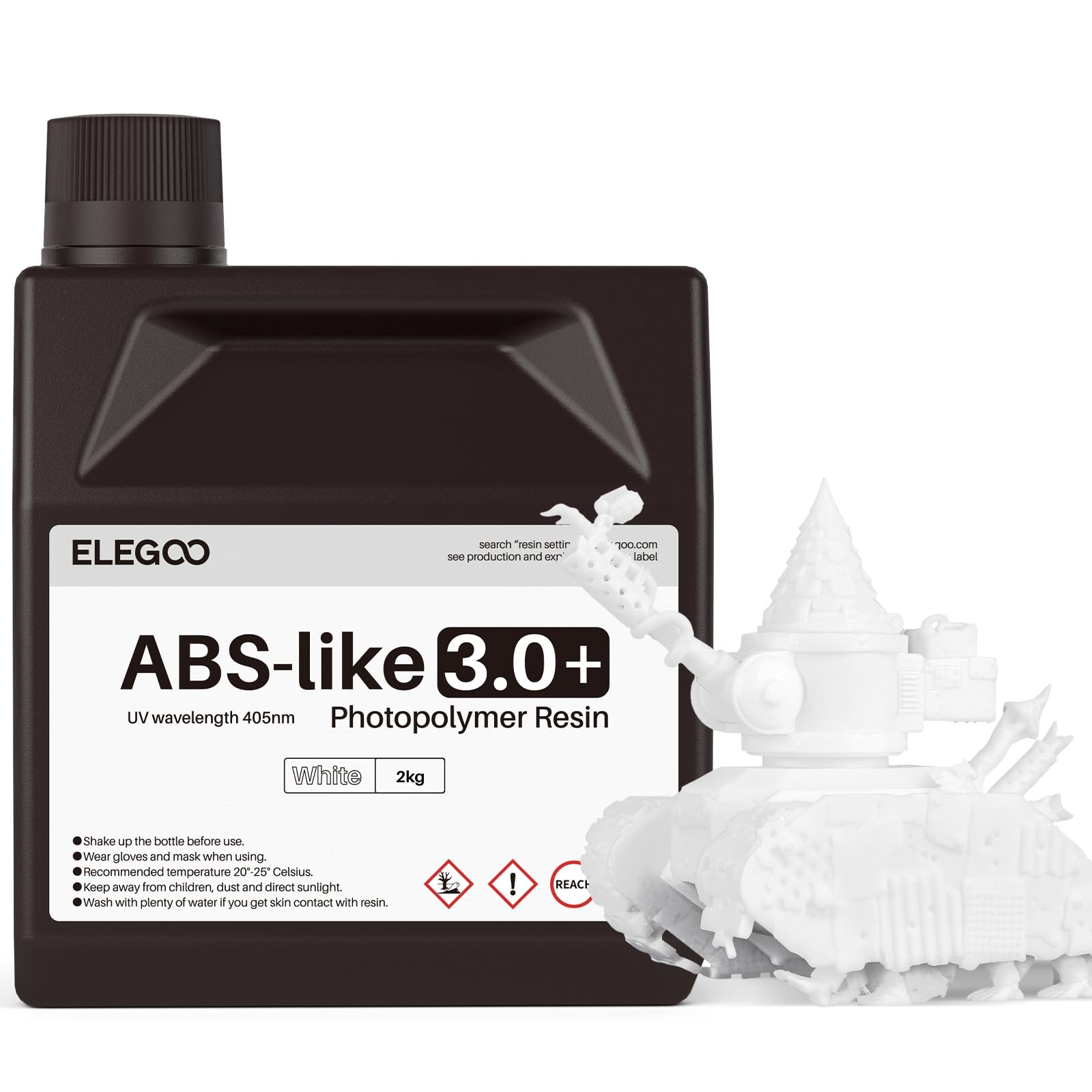 ELEGOO ABS-Like Resin 3.0 Plus, 3D Printer Resin Viscosity And High Precision