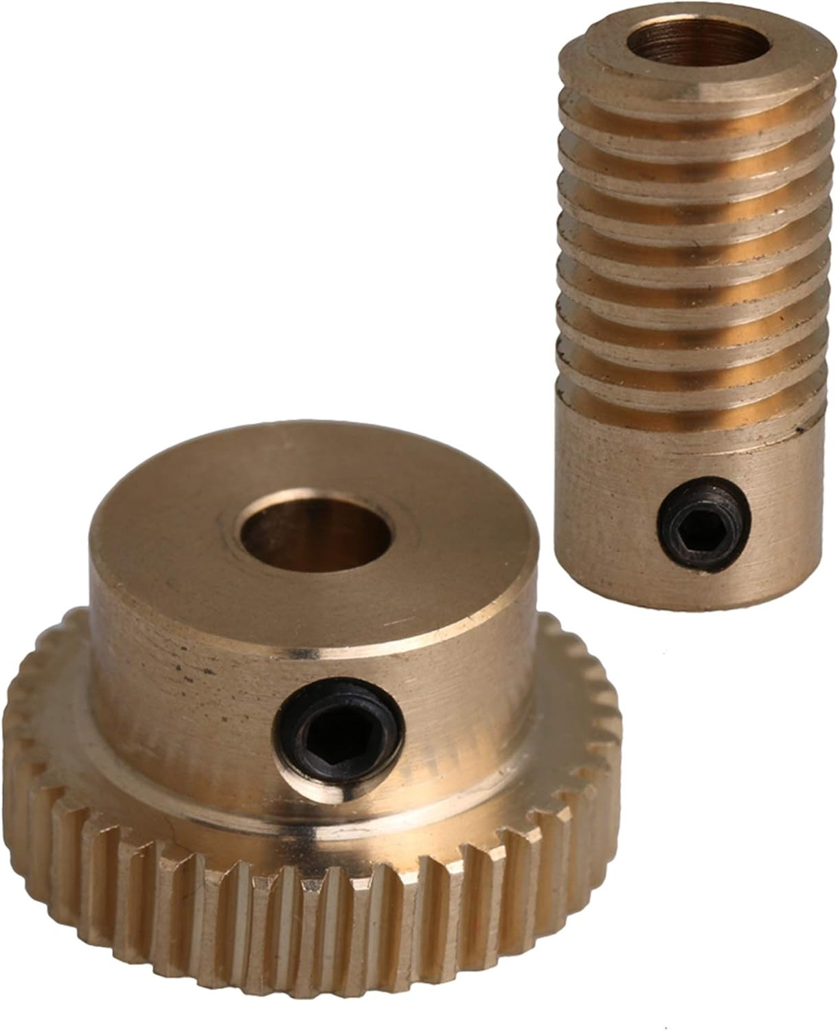 40T Brass Gear Wheel & 5Mm Hole Diameter Gear Shaft Kits 0.5 Modulus Set 1:40 Re