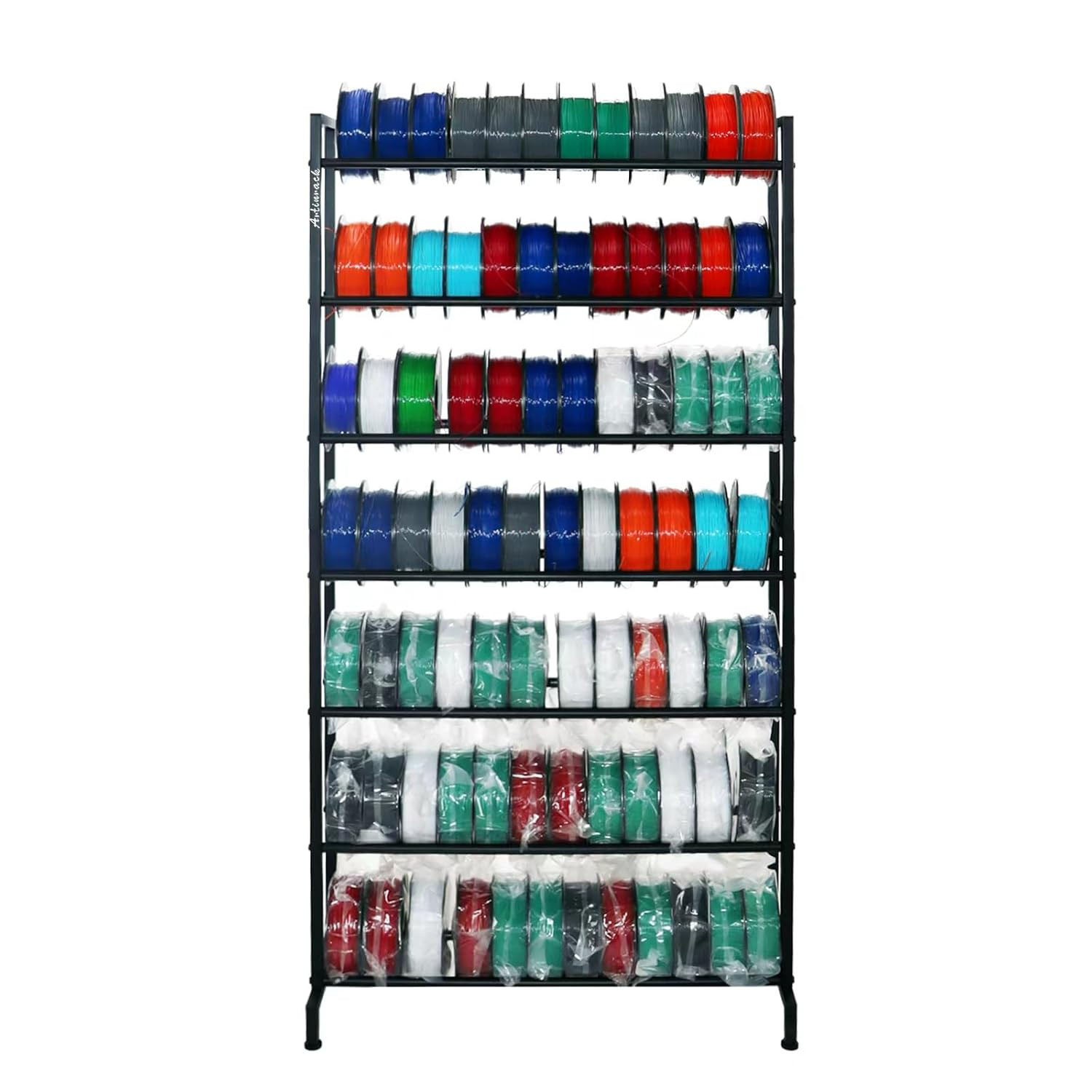 Heavy-Duty 7-Tier Filament Storage Rack for 3D Printing Supplies