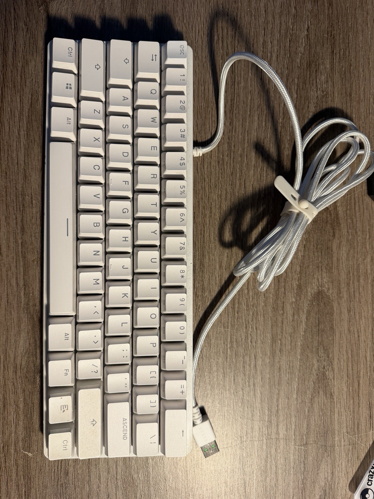 Razer Huntsman Mini Mercury White 60% Wired Optical Clicky Gaming Keyboard w/RGB