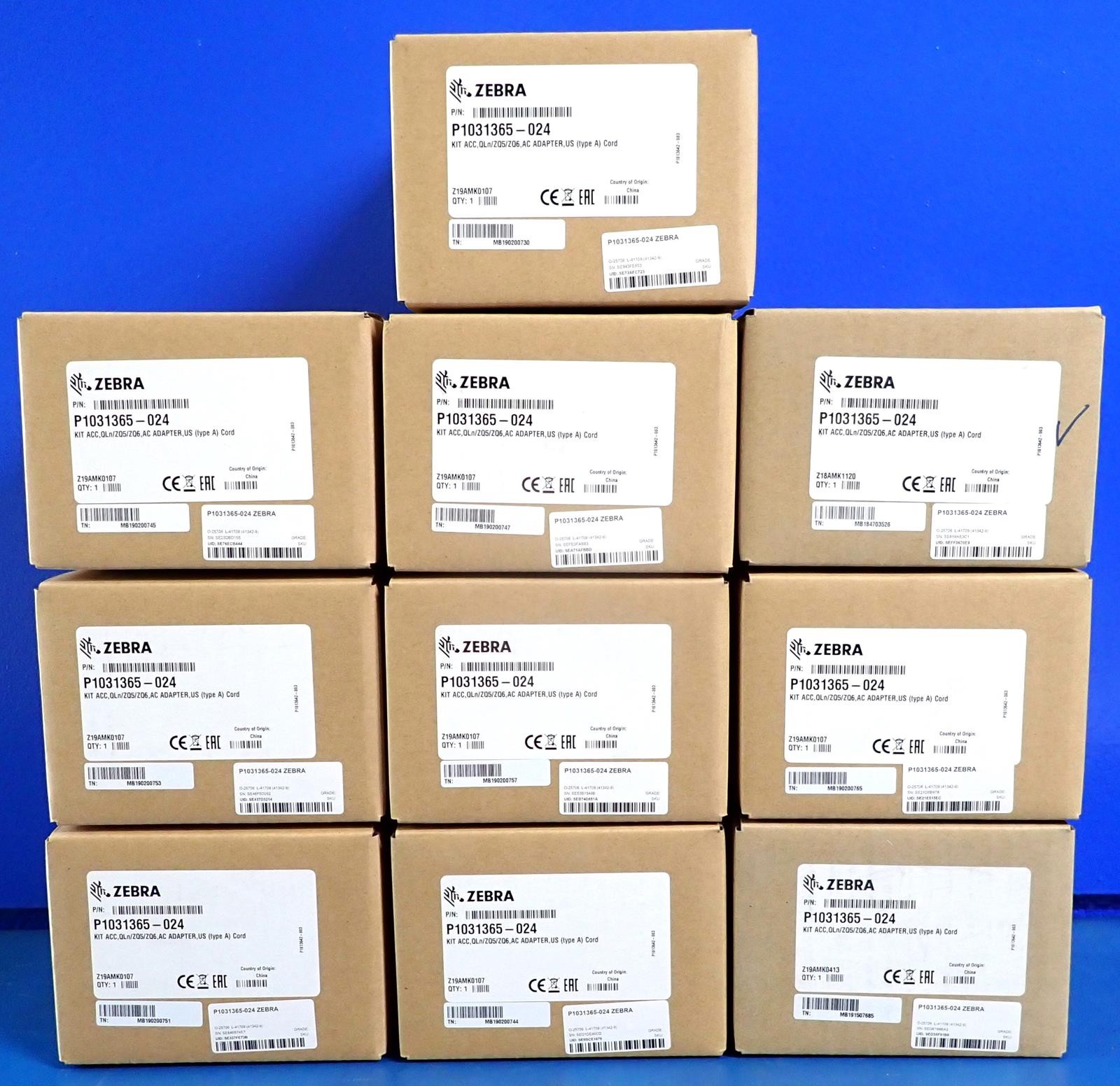 ZEBRA P1031365-024 Power Supply QLn ZQ5 ZQ6 Printer | New Genuine | Lot of 10x