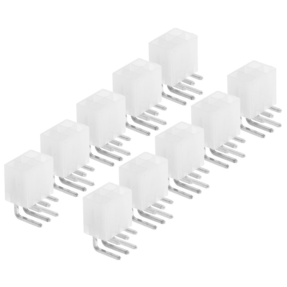 Reusable 6 Pin Pcie Power Connector White Plastic Housing for Graphics Card GPU