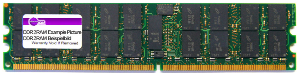 2GB Samsung DDR2-667 PC2-5300P 2Rx4 ECC Reg RAM M393T5750GZA-CE6Q0 HP 405476-051