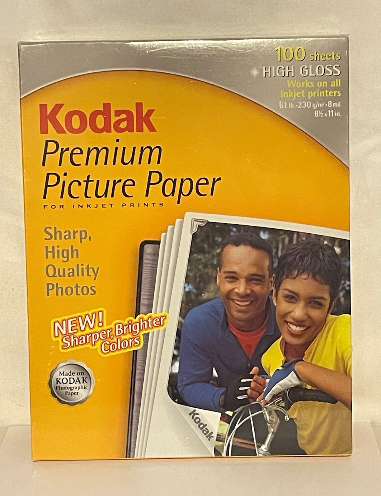 Kodak Premium Picture Photo Paper High-Gloss 8.5x11 230gsm 100 Sheets