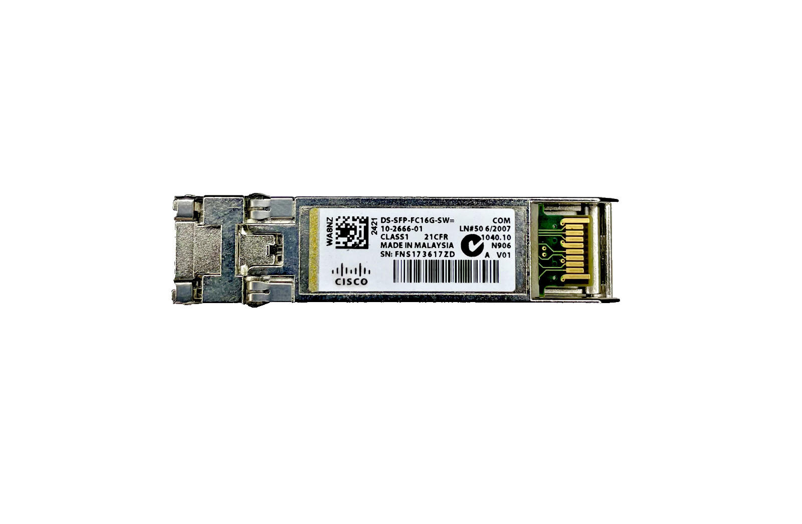 Cisco DS-SFP-FC16G-SW 16Gbs Fiber Channel SFP Transceiver Module