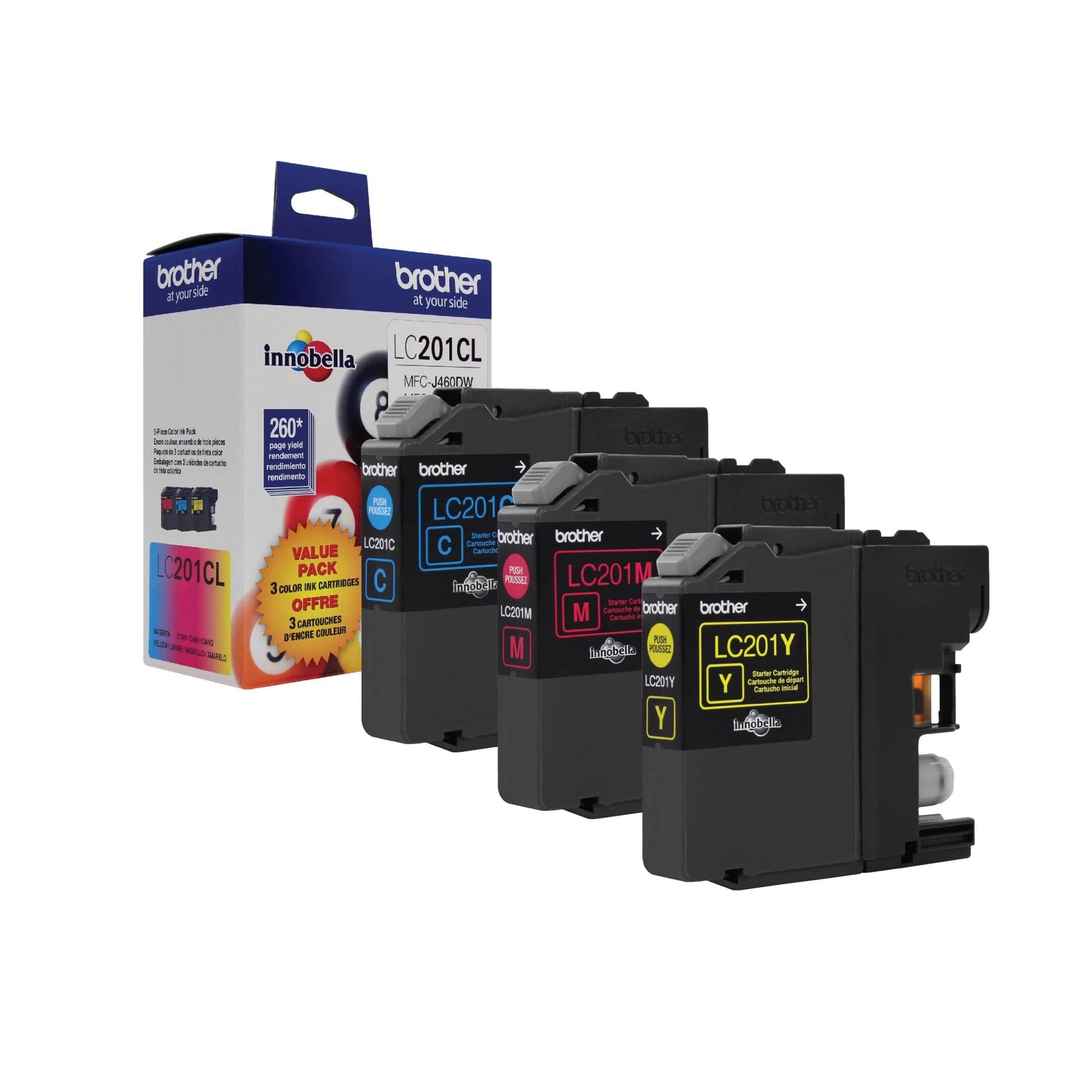 Brother LC2013PKS C/M/Y  Pack of 3 Ink, Multi, LC2013PKS C/M/Y