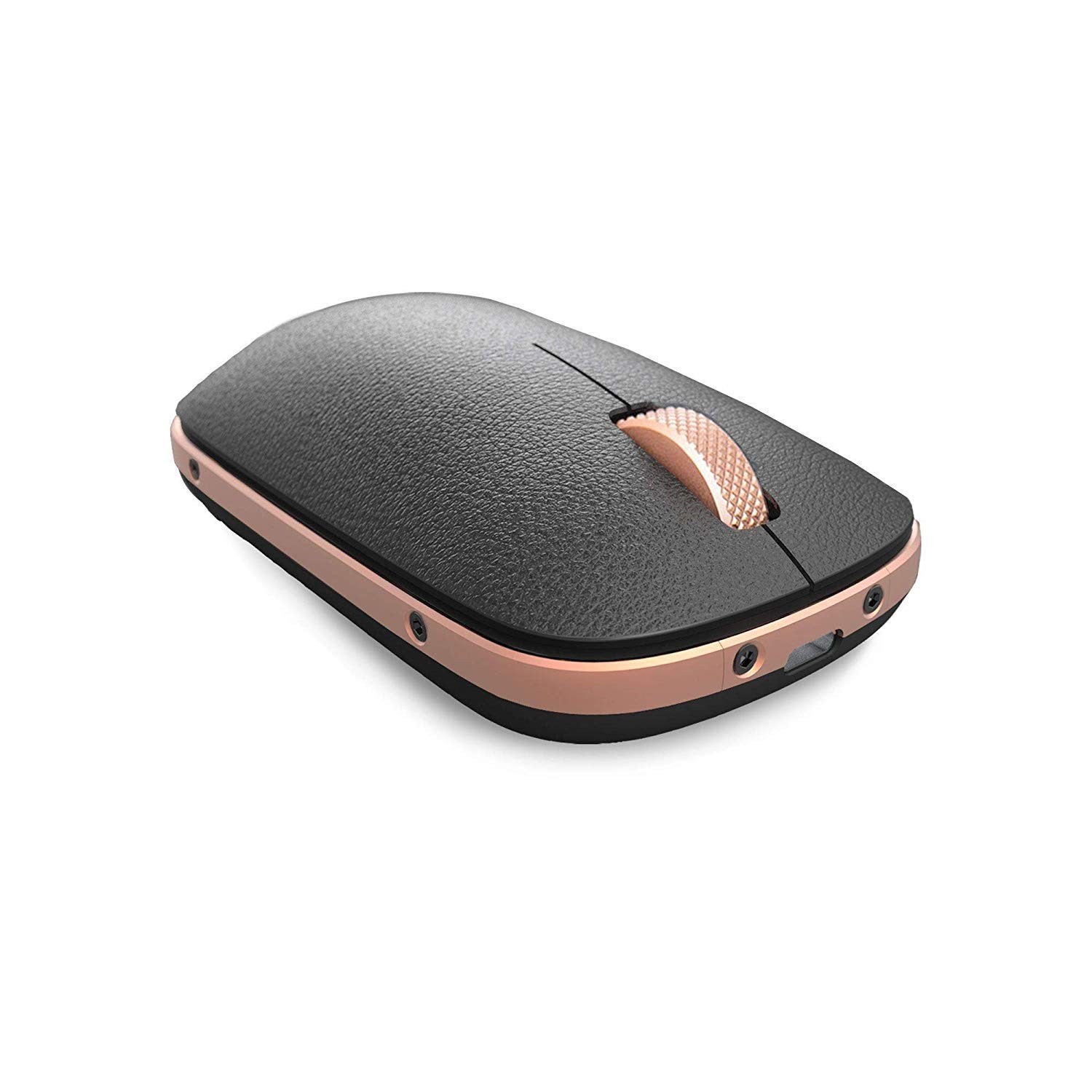 Azio Bluetooth RM-RCM-L-03 Retro Classic Mouse (Artisan), Black and Gold