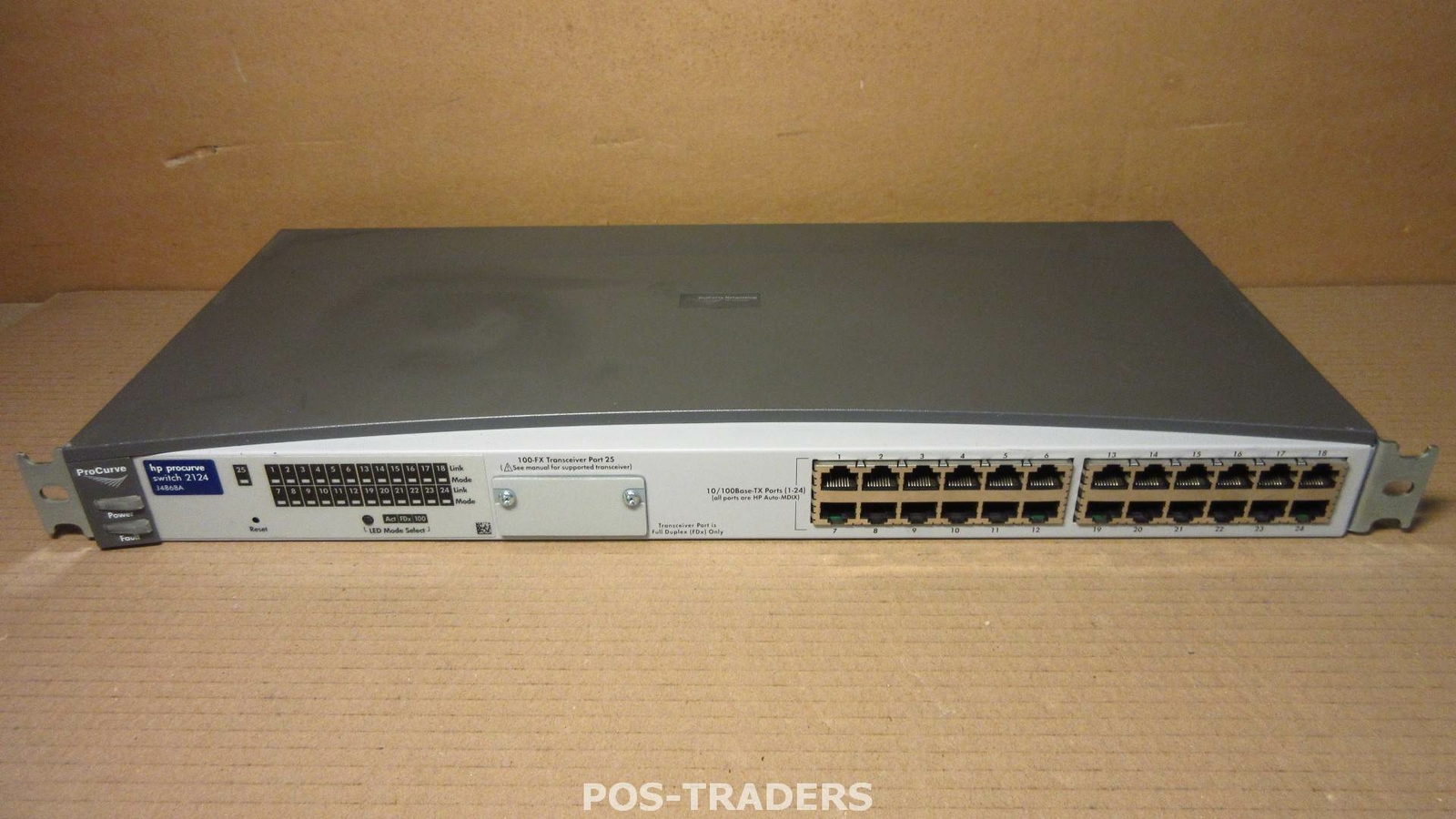 HP Procurve J4868A 2124 24-Port 10/100Base-TX Network Switch