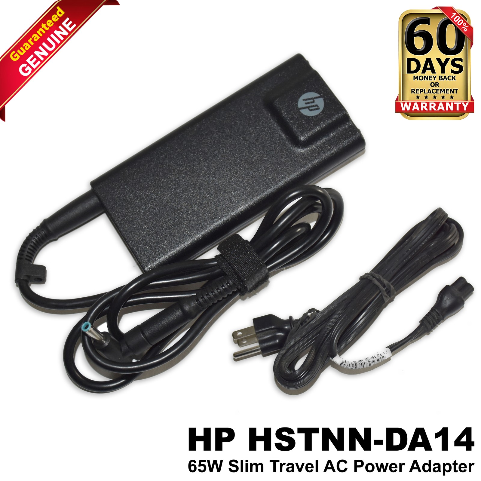 Genuine HP 65W Slim AC Power Travel Adapter 677776-003 HSTNN-DA14 693716-001