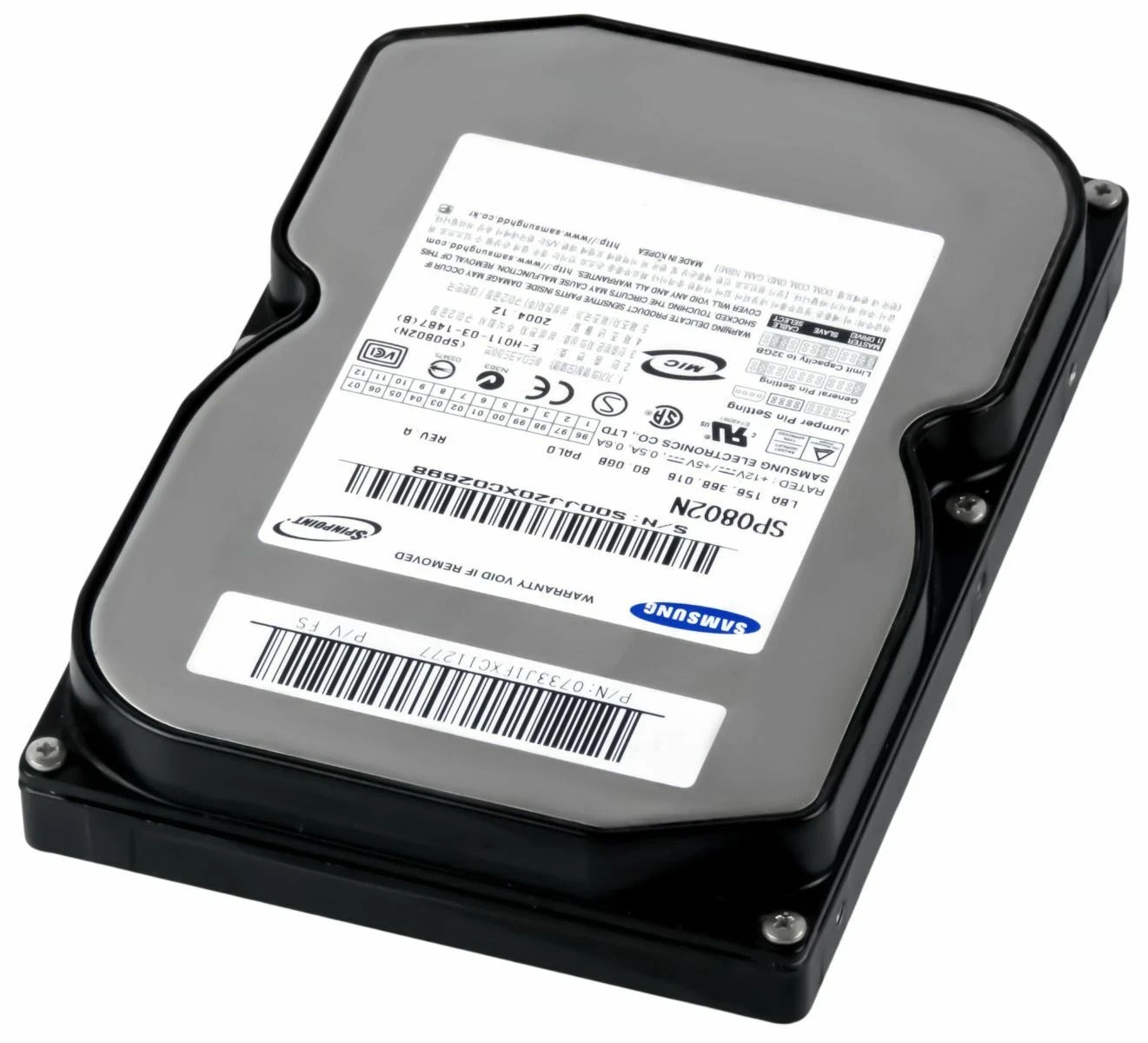 Samsung Spinpoint P80 SP0812N 80GB Internal 7200RPM 3.5" (SP0812N) HDD
