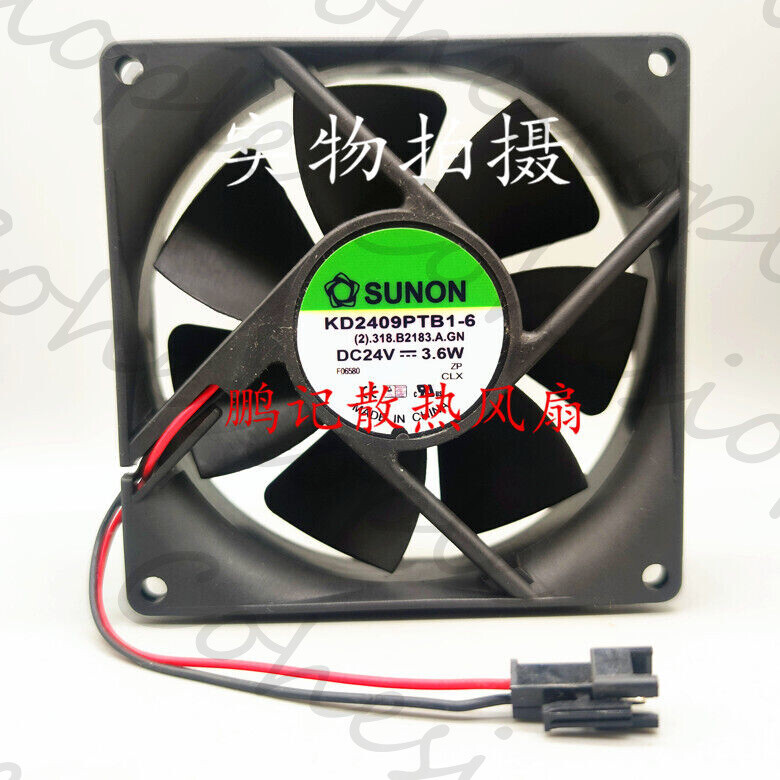 SUNON  KDE2409PTS1-6 DC 24V 3.6W 9025 inverter cooling fan