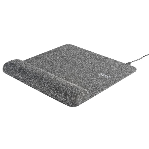 Allsop 32304 Powertrack Plush Wireless Charging Mousepad With Wrist Rest