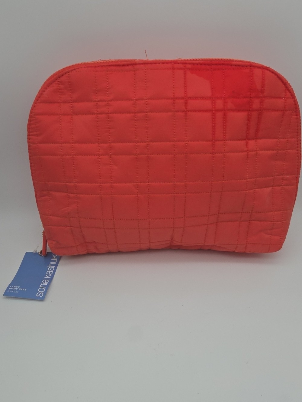 Sonia Kashuk Large Dome Case 2 Piece Set - Orange Quilted