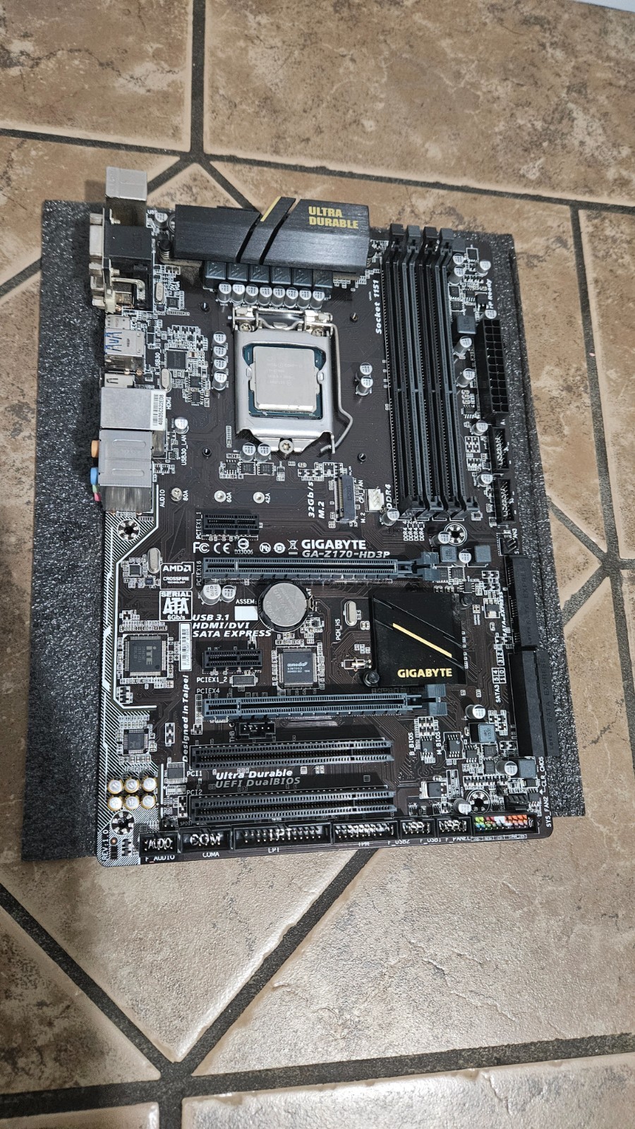 Gigabyte GA-z170-HD3P Motherboard Intel i7-6700k CPU
