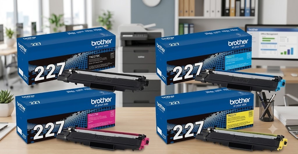 Brother TN227 Compatible Toner Set ✅ 4 Pack High Yield BK-C-M-Y New Closed Box ✅