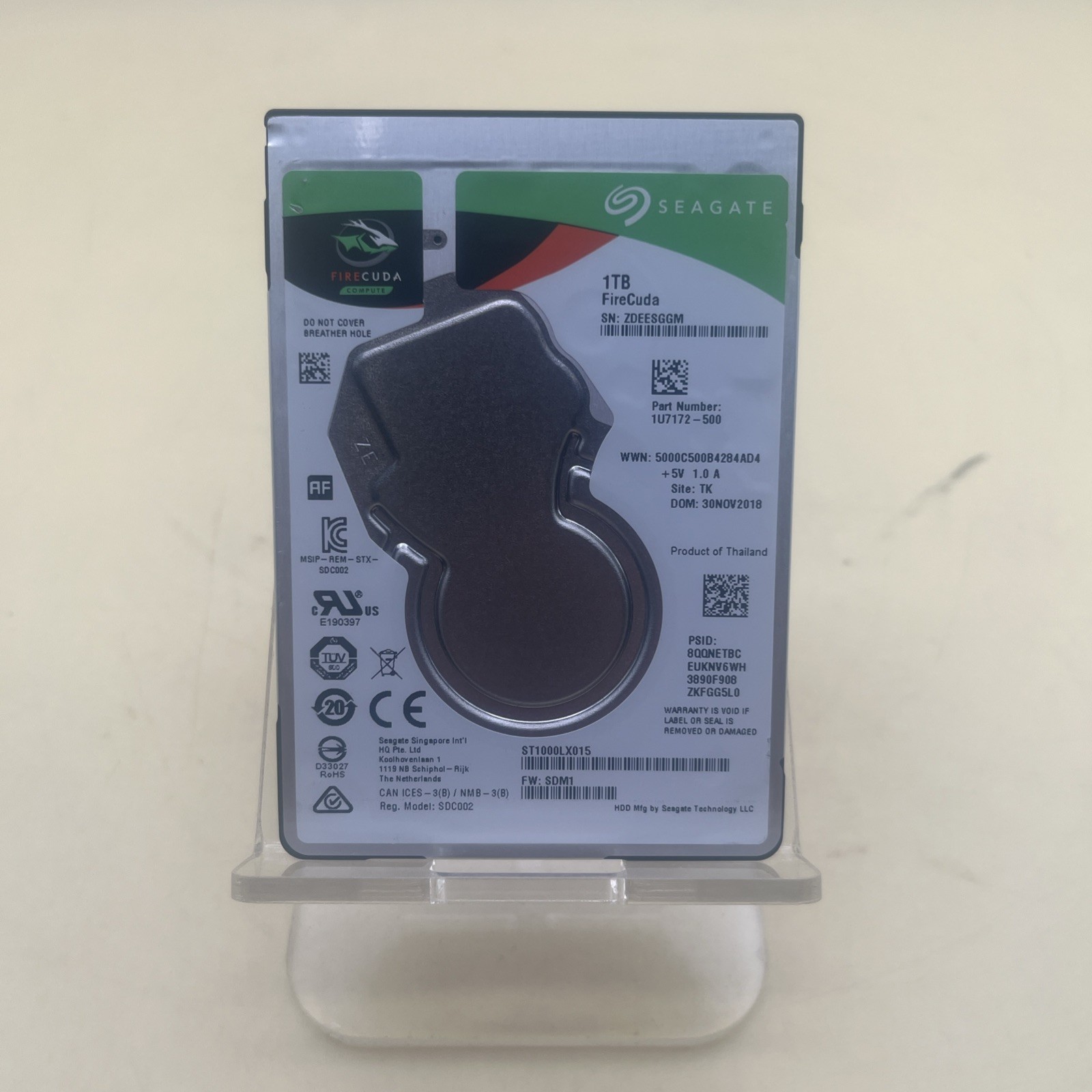Seagate FireCuda ST1000LX015 1U7172-500 1TB 2.5" SATA Laptop Hard Drive