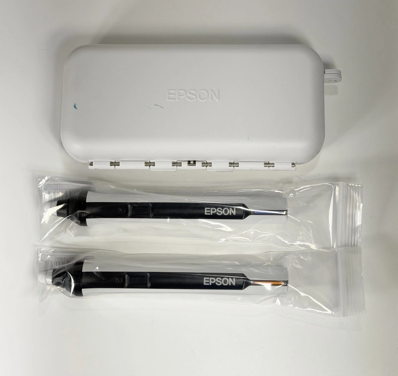 Epson Easy Interactive Pens (ELPPN05) Blue & Orange in Magnetic Box - Brand New