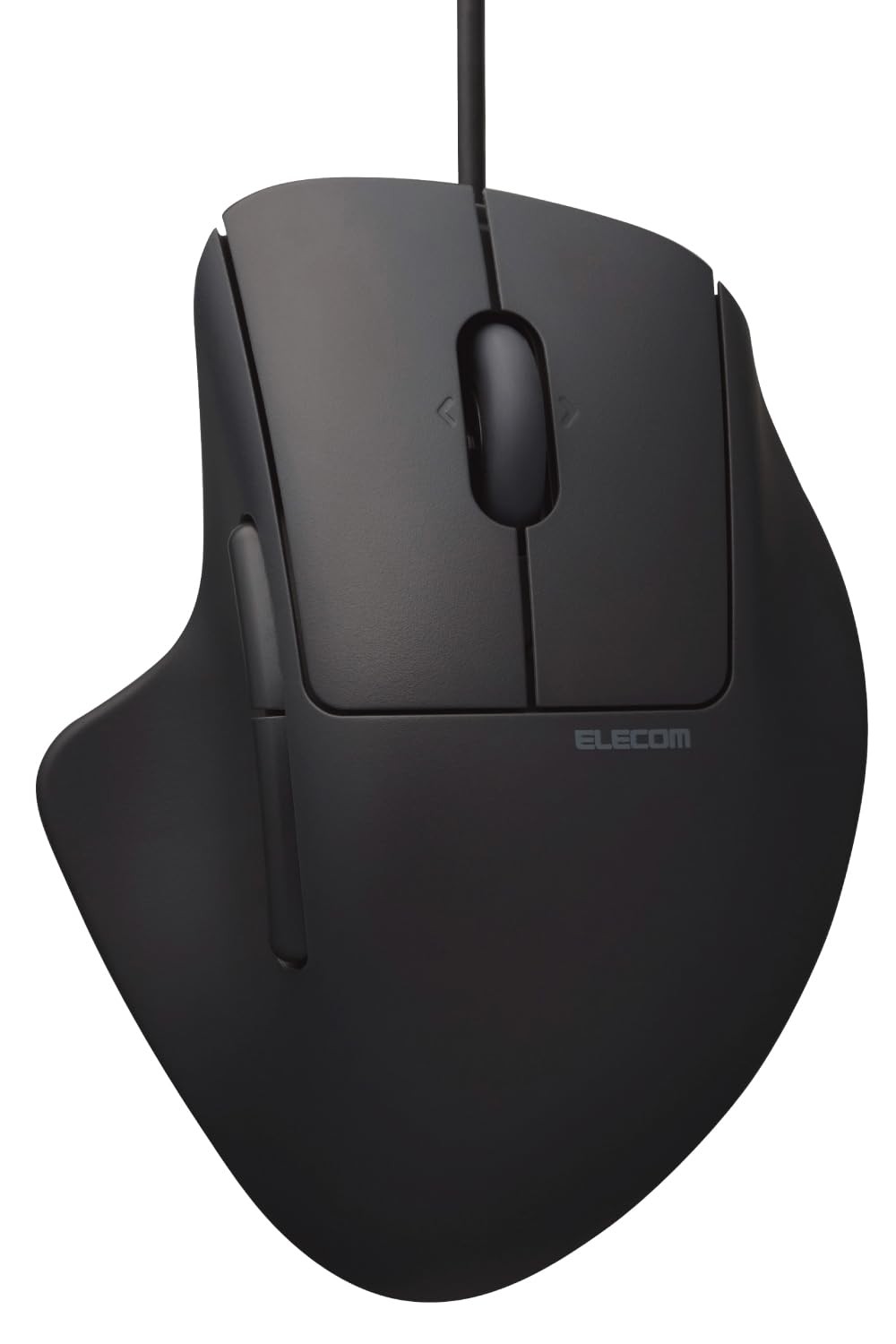 ELECOM Mouse SHELLPHA Wired Quiet 5 Buttons + Tilt M Size Antibacterial Black