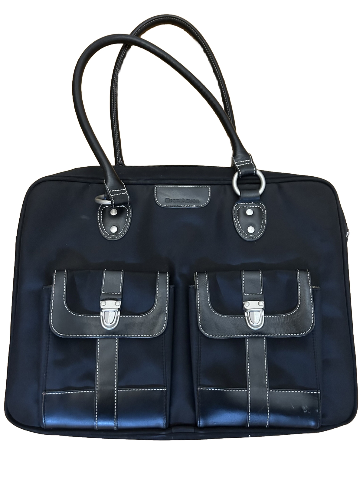 Brenthaven luxury laptop computer Brief case Black Travel Bag (Nicely Padded)