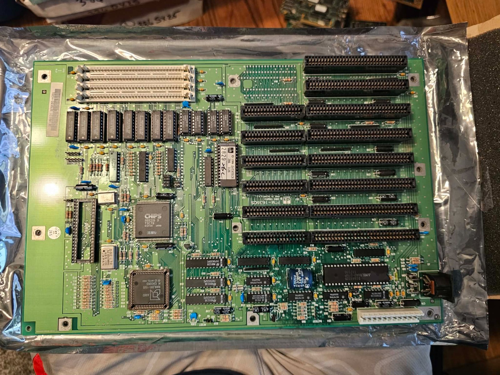 Vintage Retro NOS Rare Clean DTK PTM-1636C ISA Motherboard w/AMD 80L286-16/S CPU