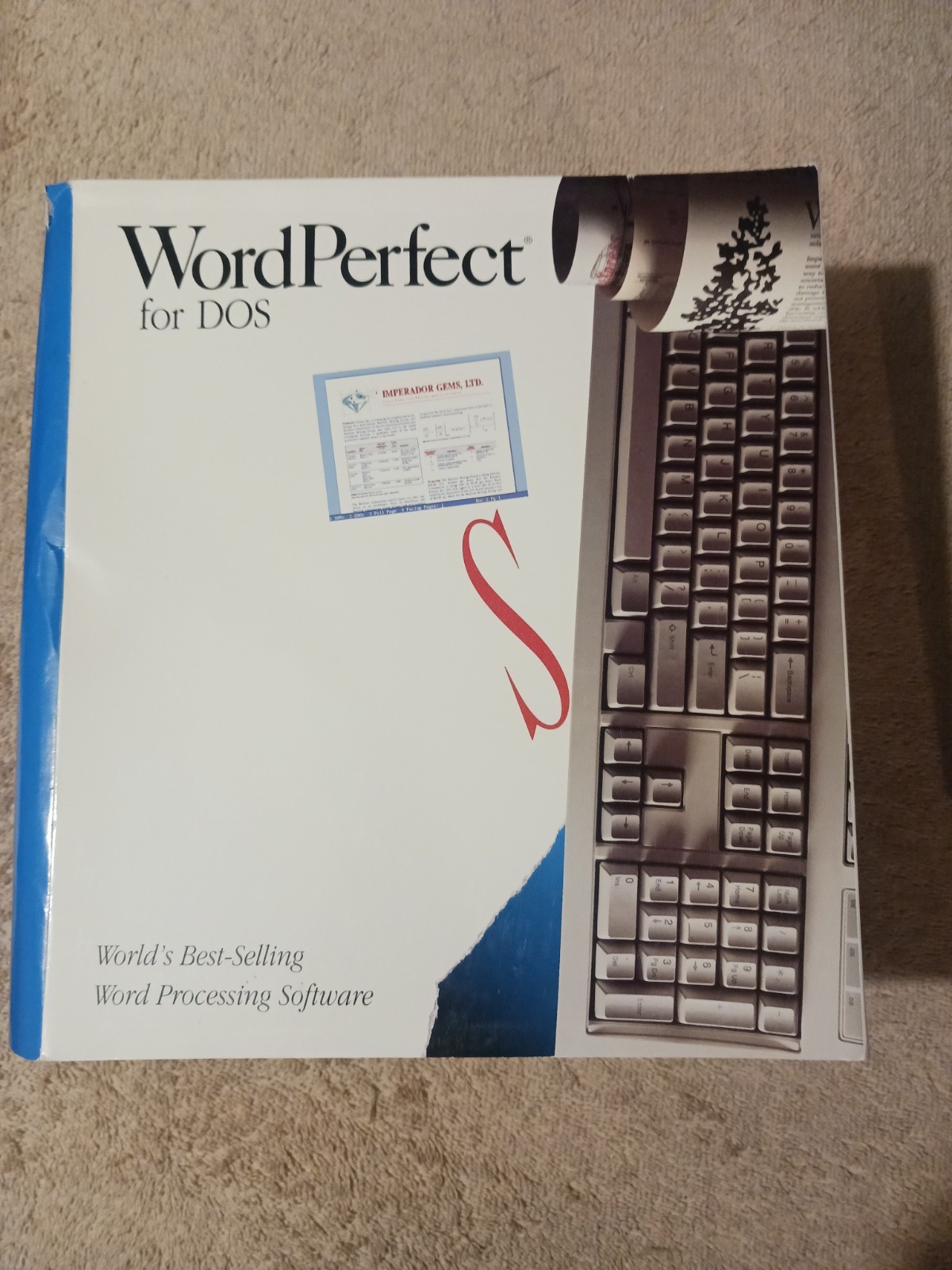 WordPerfect 5.1 DOS 1992 Vintage Software Box Manuals 3.5 Floppy Disks
