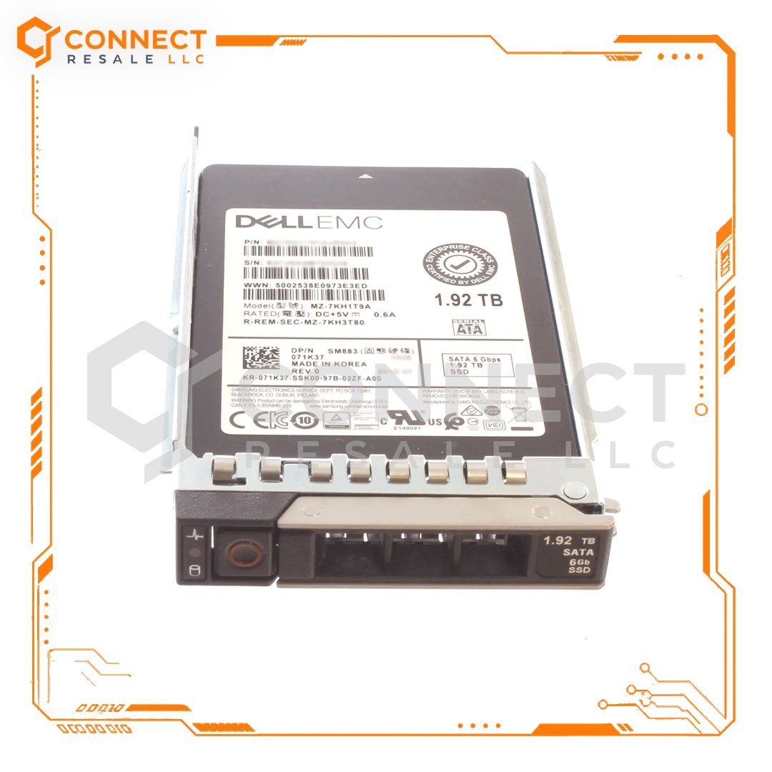 Dell EMC 71K37 SM883 1.92TB SATA 6Gbps 2.5" MU SSD 071K37 MZ-7KH1T9A