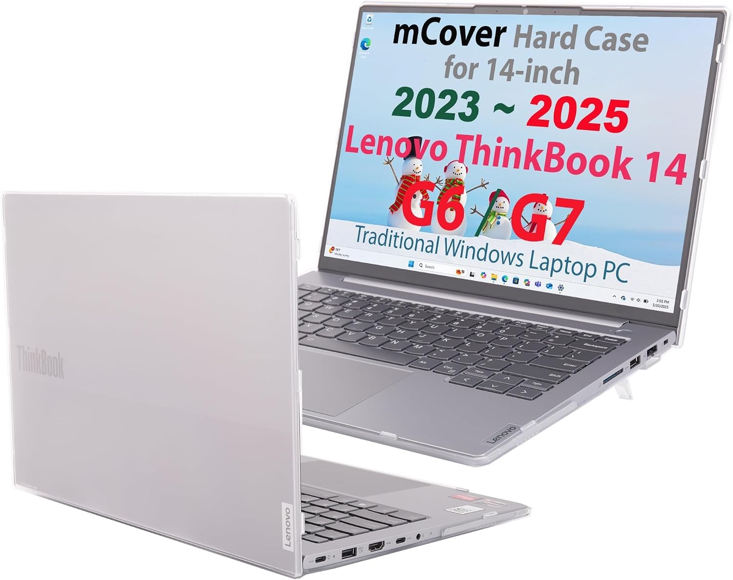 Clear Case for 2023~2025 14" Lenovo ThinkBook 14 G6 / G7 Series Windows Notebook