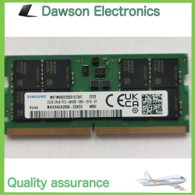 SAMSUNG 32GB DDR5 4800 2Rx8 PC5-4800B M425R4GA3BB0-CQK 262pin Laptop SODIMM RAM