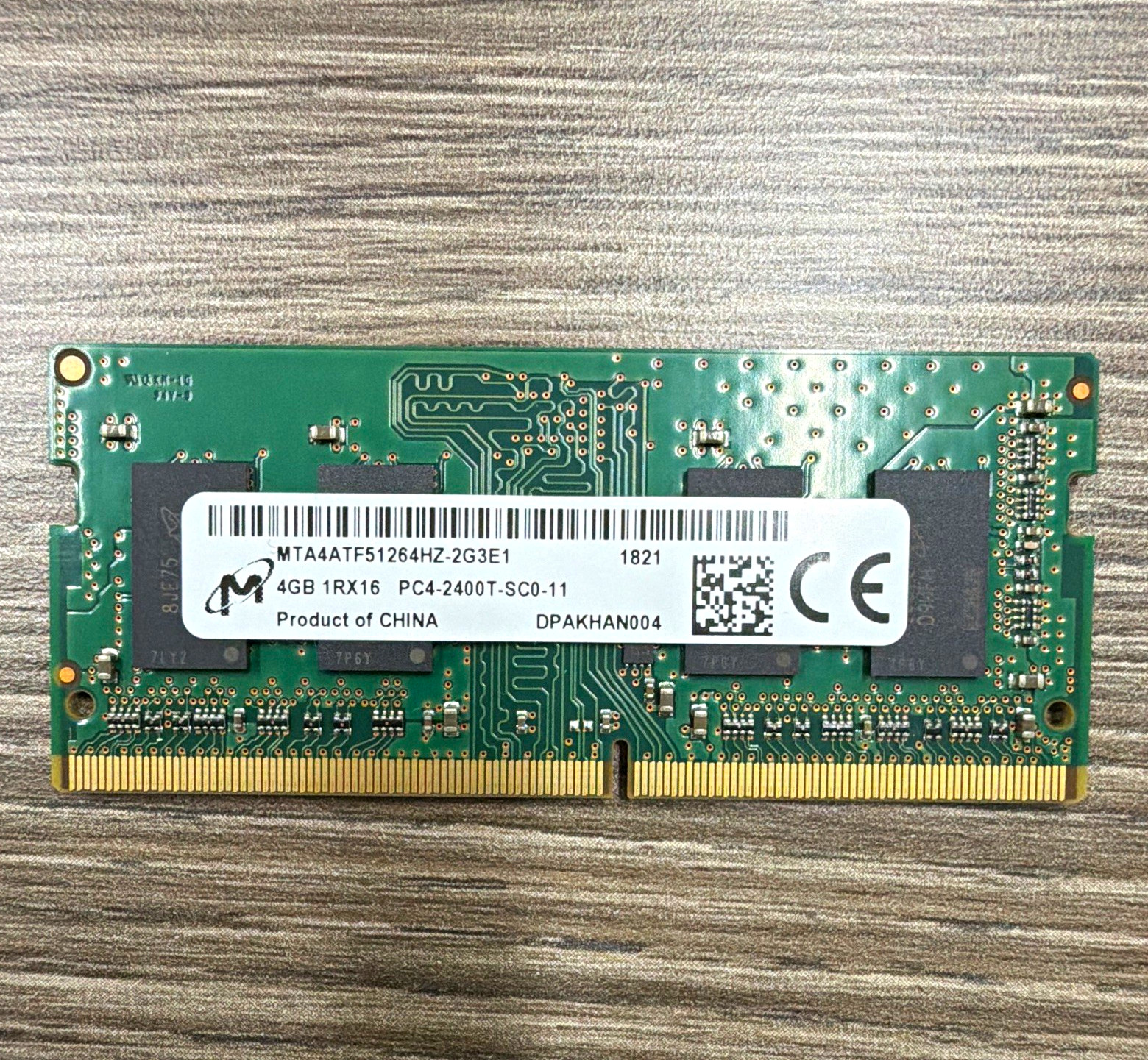 Micron 4GB DDR4 SO-DIMM PC4-2400T 260-Pin ECC RAM MTA4ATF51264HZ-2G3E1