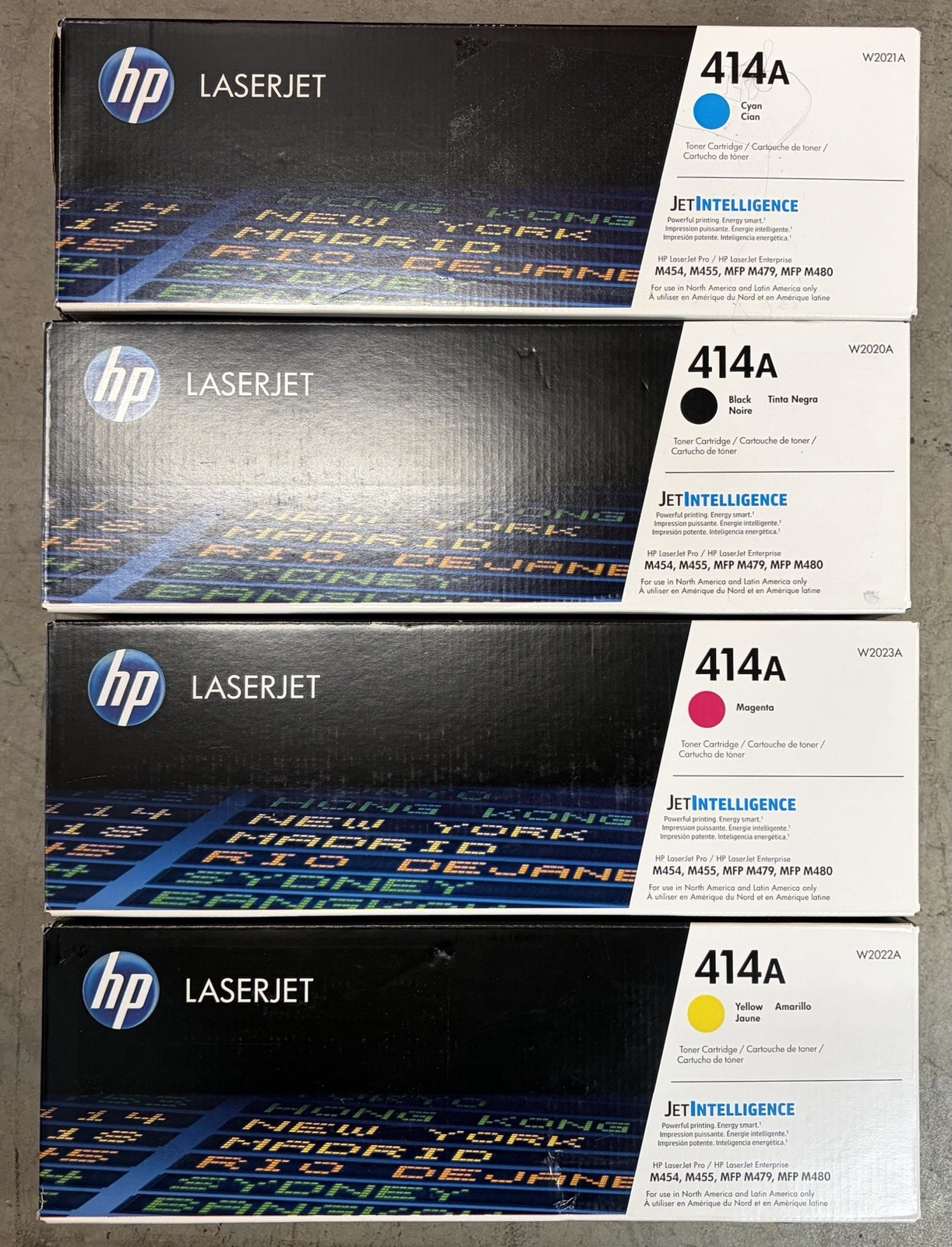 Genuine HP 414A LaserJet Toner Set W2020A W2021A W2022A W2023A