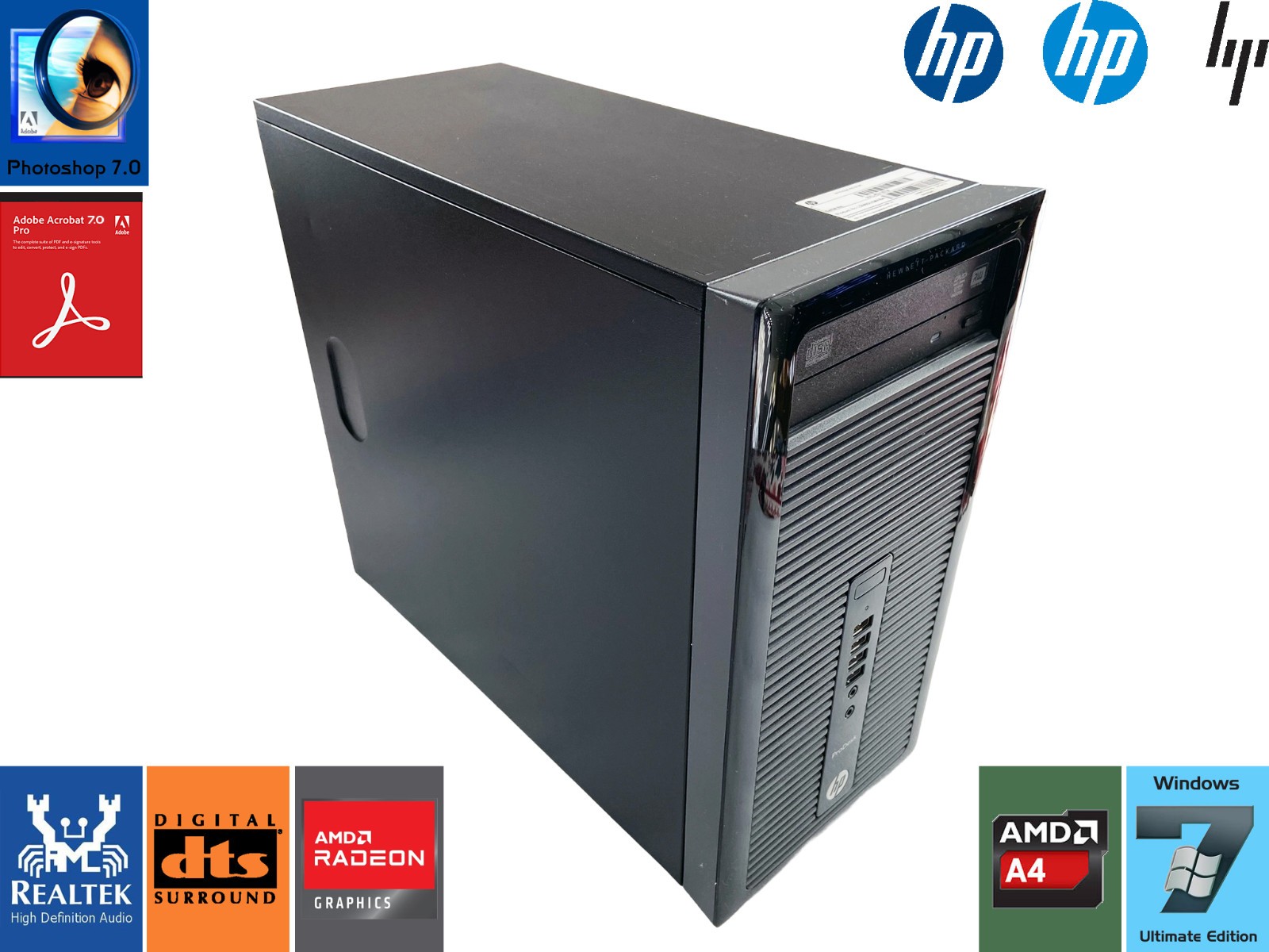 HP ProDesk 405 G1, AMD A4-5000 @1.5 GHz, 16GB RAM, 500GB HD [Win 7 Ultimate SP2]