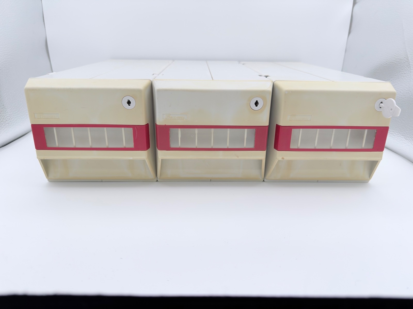 Vintage Fellows 3.5in Floppy Modular Media Drawers w/ Key and Accessories-10015