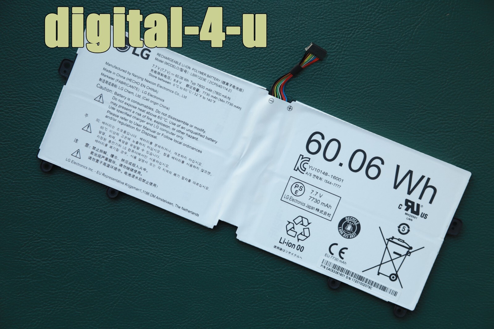 NEW Genuine 60.06Wh LBR1223E Battery For LG Gram 13Z970 14Z970 15Z970 15Z975