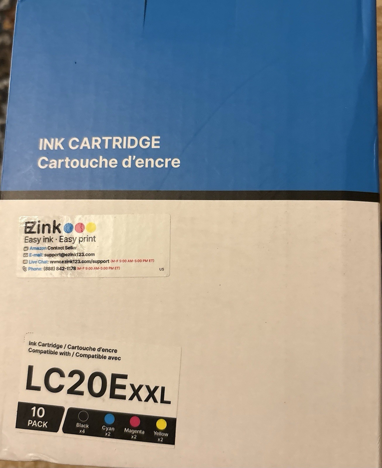 E-Z Ink LC20ExxL Compatible for Brother LC20E 10-Pack BK/C/M/Y Inkjet