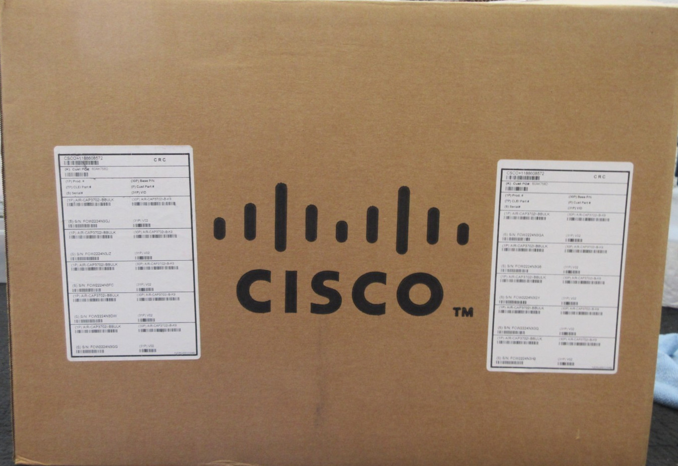 LOT OF 10 AIR-CAP3702I-B-K9 Cisco Aironet Wireless Access Point