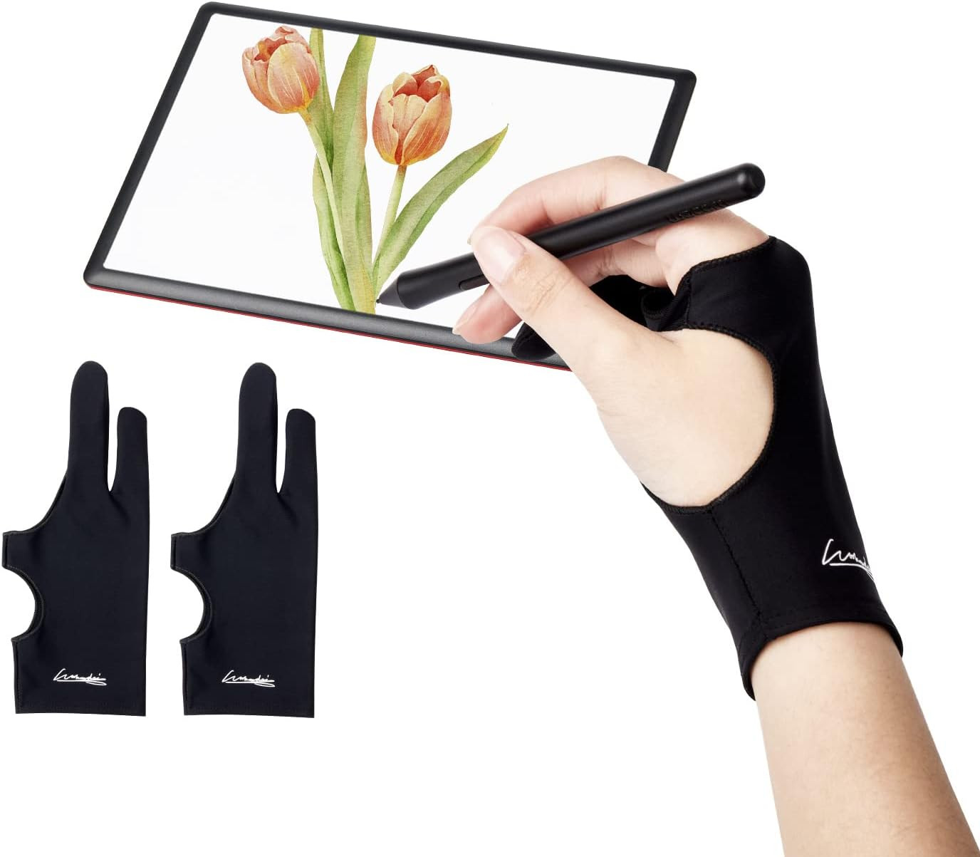 Digital Drawing Glove 2 Pack,Artist Glove for Drawing Tablet,Ipad,Sketching,Art