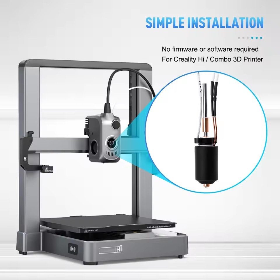 Hotend Kit For Creality Hi /Hi Combo Quick Swap Hardened Steel Nozzle 3D Printer