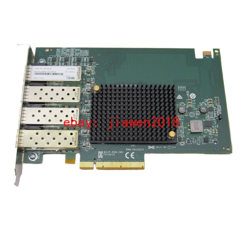Lenovo 00YK540 ThinkSystem Emulex OCe14104B-NX PCIe 10Gb 4-port network card