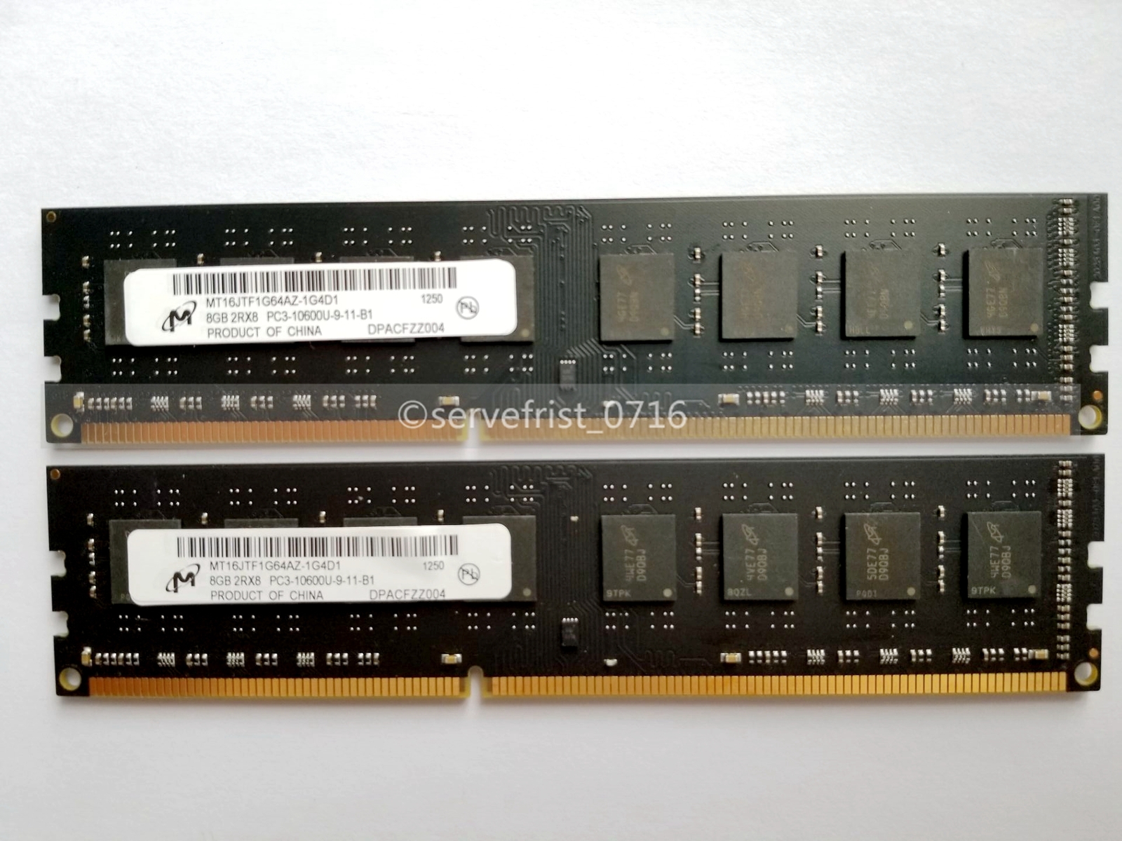 16GB 2x 8GB DDR3 1333MHz PC3-10600U DIMM 240PIN Desktop Memory Unbuffered